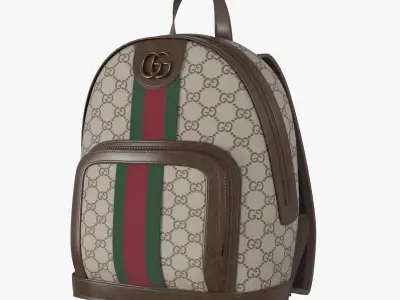 Ophidia GG small backpack--Gucci bag 3D model