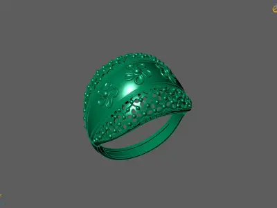 Plain Ring Women Ready STL 3DM Models Womens Rings 3D models 3D print model 78
