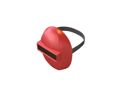 Welding Mask v1 004 Low-poly 3D model