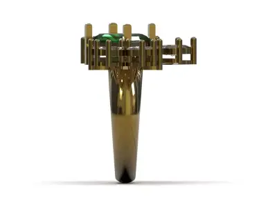 Luxury printable jewelry cad ring model jr00339 3D print model