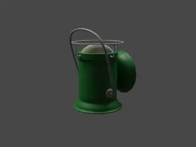 Military Lantern Low-poly 3D model