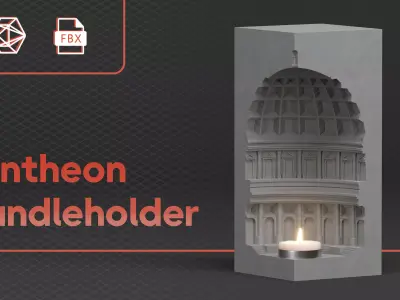 Decorative set - Pantheon 3D model