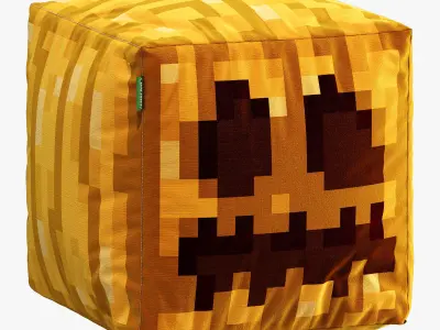 minecraft ottoman set 004 3D model