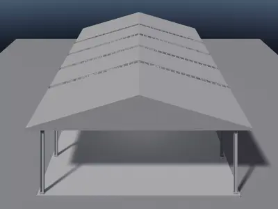 Simple shelter 25i36 3D model