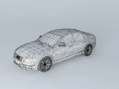 2011 Audi A4 2.0T Low Poly Free 3D model