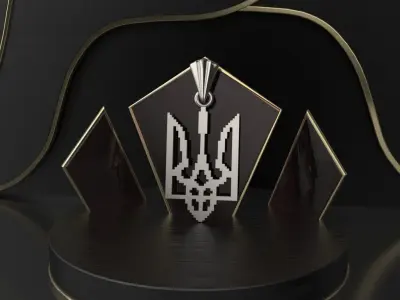 Ukrainian Trident 3D print model