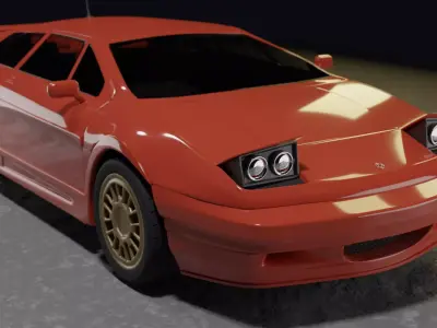 Lotus Esprit V8 supercar 3D model