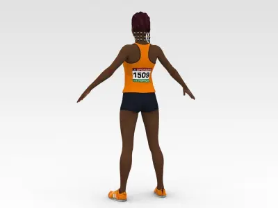 Athlete Runner  3D model