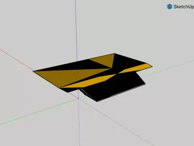 stylish modern table from the designer 3D print model