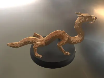 Parametric Dragon Low-poly 3D model