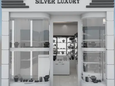 silver luxury 3D model