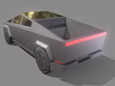 Tesla Cybertruck Low-poly 3D model