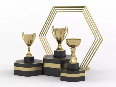 Trophy Cup Collection 3D model