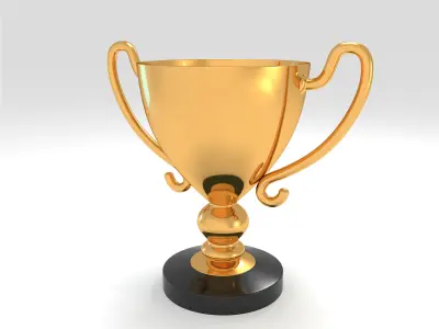 Goldedn Champion Cup Winner 3D model