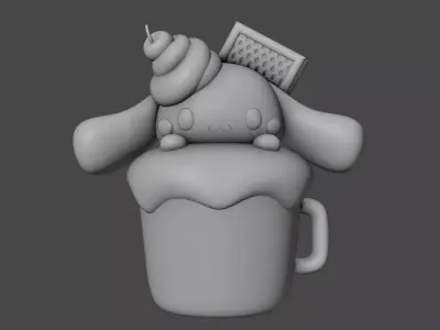 Sanrio cinnamoroll 14 3D print model