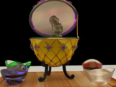 Chinese monk kid 3D model