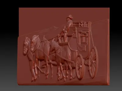 Horses 3D print model