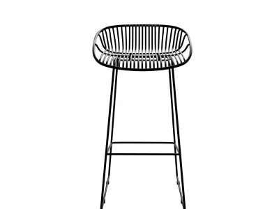 Metal Wire Counter Stool 3D model