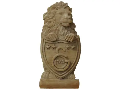 Galatasaray Football Club logo wall art  3D print model