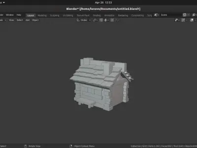 small house 3D model