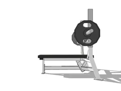 Bench Press Bench 3D model