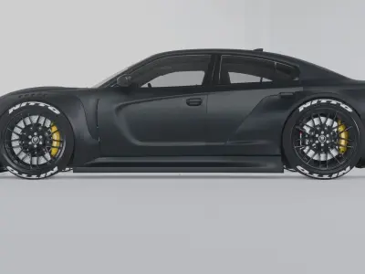 Dodge Charger WIdebody Kit 3D model