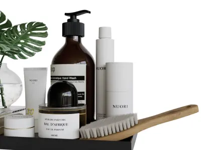 Decorative set spa tray 3D model