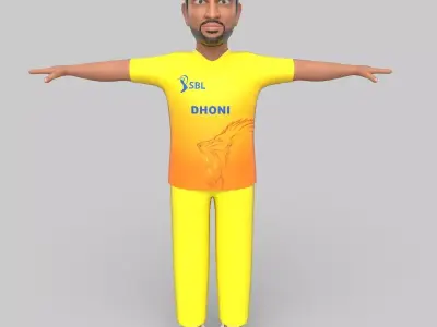 Dhoni 3D model