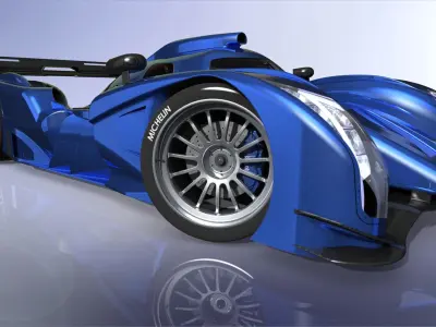 HIGH DETAIL Audi LeMans Race Car - 6 Parts for 3D Printing  3D print model