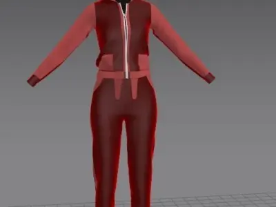 sweater clothes model in Marvelous designer Low-poly 3D model