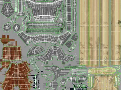 Rifle steamPunk game ready Low-poly 3D model