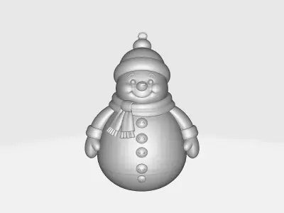 Cute Snowman Ornament Christmas Decoration Winter Holiday 3D print model