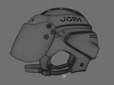 Ice Hockey Helmet NHL 3D model