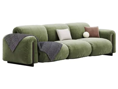 Colle Three Seater Sofa By Natuzzi 3D model