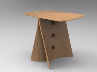 Riel Side Table 3D model