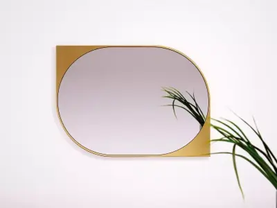 Cat Eye Wall Mirror 3D model