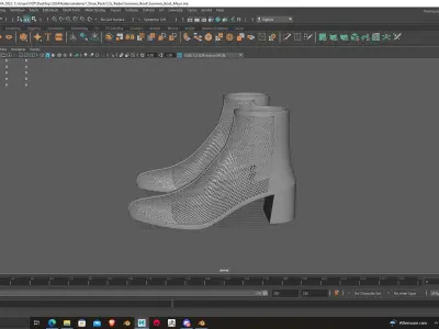 High Detail Summer Boot 3D Model Print Ready 3D print model