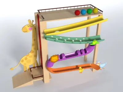 Baby Toys Set 3D model