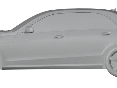 Luxury limousine unbranded 3D model