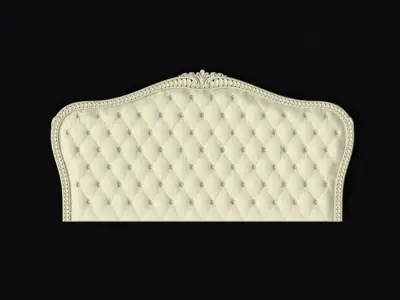 headboard velvet - 3D model
