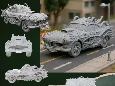 WASTELAND MACHINES GOTHIC NIGHTMARE CLASSICS 3D print model