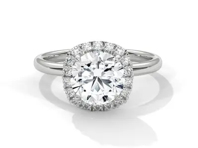 solitaire ring with detail images and 360 render videos 85 3D print model