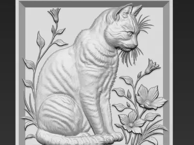 Cat A17 3D print model