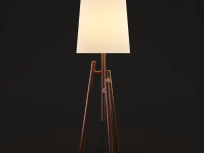 Lockeland Tripod Floor Lamp 3D model