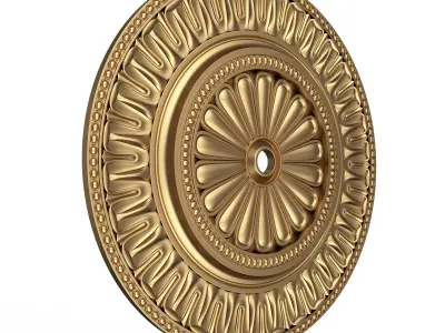 Ceiling Rosette 05 Low-poly 3D model