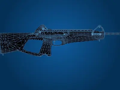 Blackrock CX250 - SMG Low-poly 3D model