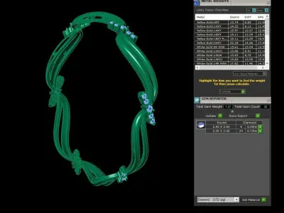 Diamond Jewelry Bangle Bracelet 3D print model buy