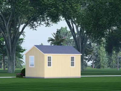 Modern Barndominium 3D Model Barn Style Residence Design 3D model