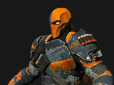 Deathstroke  RIGGED FOR GAMES ENGINE  Unreal engine   Unity  Low-poly 3D model