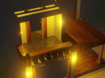 house modle 1 Free low-poly 3D model